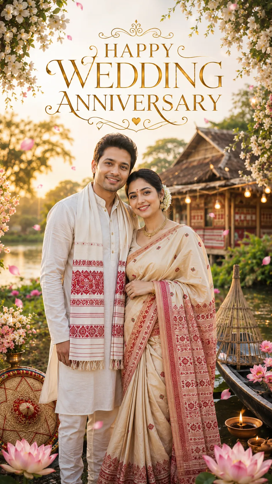 vertical Anniversary Card AV 05